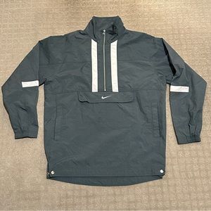 Nike Vintage Green Windbreaker Half Zip Jacket/Anorak